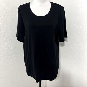 JOCKEY Women’s Black Small Oversized Everyday Essentials 100% Cotton Shirt EUC